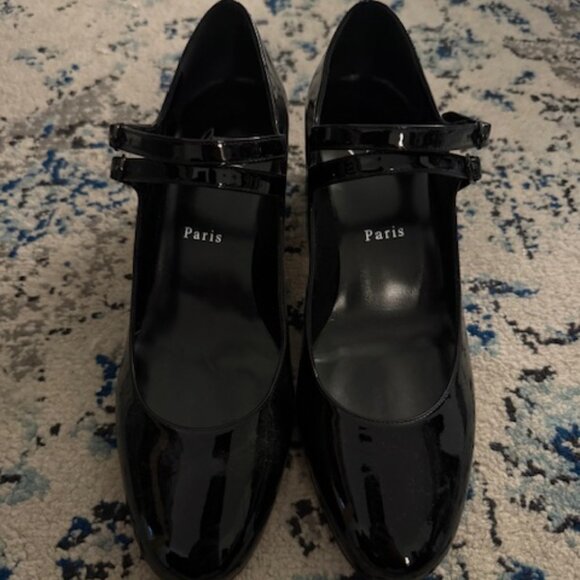 NEW NWOB Christian Louboutin Miss Jane 55 Patent Leather Pumps Size 40 - Picture 5 of 5